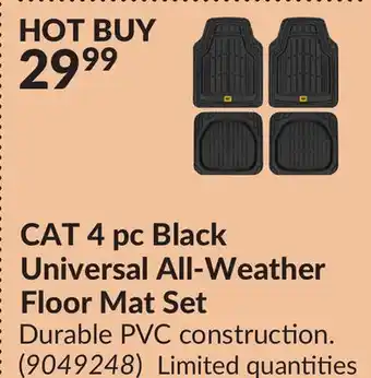 Princess Auto 4 pc Black Universal All-Weather Floor Mat Set offer