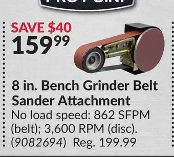 Princess Auto 8 in. Bench Grinder Belt Sander Attachment offer