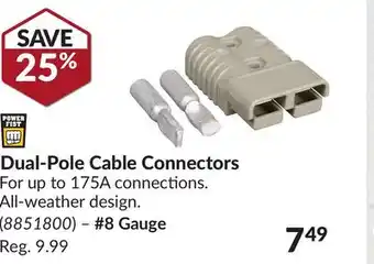 Princess Auto Dual-Pole Cable Connectors offer