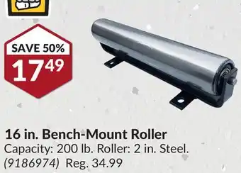Princess Auto 16 in. Bench-Mount Roller offer
