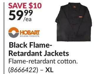 Princess Auto Black Flame-Retardant Jackets offer