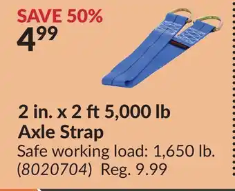 Princess Auto 2 in. x 2 ft5,000 lb Axle Strap offer