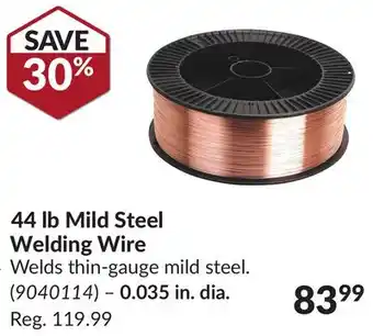 Princess Auto 44 lb Mild Steel Welding Wire offer