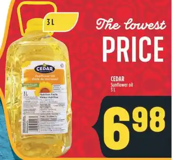 Marché Adonis CEDAR Sunflower oil offer