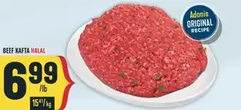 Marché Adonis BEEF KAFTA HALAL offer