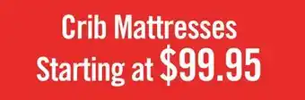 The Brick Crib Mattresses offer