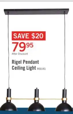 The Brick Rigel Pendant Ceiling Light offer