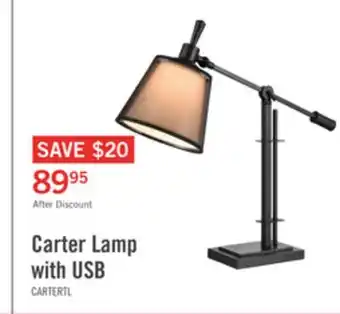 The Brick Carter Desk/Task Lamp with USB Port offer