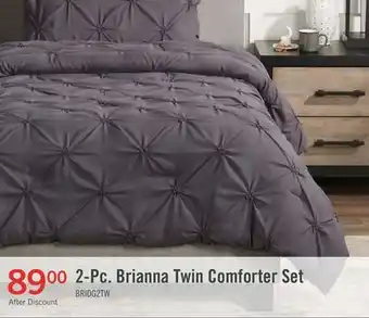 The Brick Brianna Dark Grey 2-Piece Twin Comforter Set offer