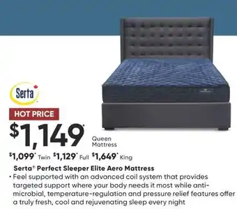 Sleep Country Serta Perfect Sleeper Elite Aero Mattress offer