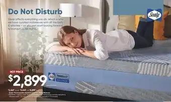 Sleep Country Sealy Posturepedic Optimum Chill Trio Vesta Mattress offer
