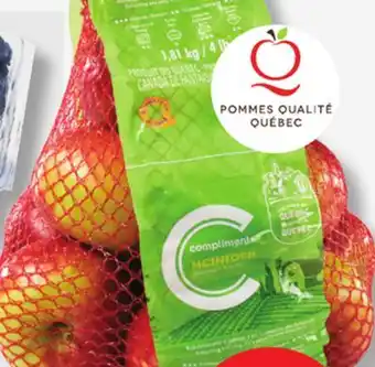 IGA COMPLIMENTS MCINTOSH APPLES offer