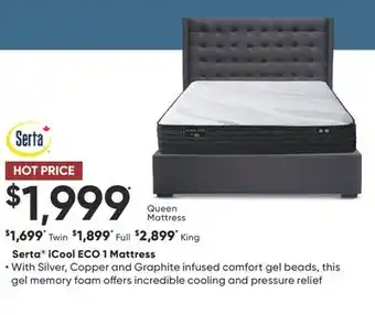 Sleep Country Serta iCool ECO 1 Mattress offer