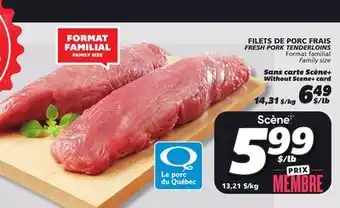 IGA FRESH PORK TENDERLOINS offer