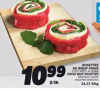 IGA C'EST PRÊT! À CUIRE FRESH BEEF ROSETTES offer