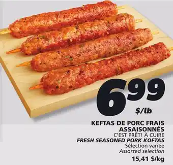 IGA C'EST PRÊT! À CUIRE FRESH SEASONED PORK KOFTAS offer