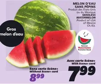 IGA SEEDLESS WATERMELON offer