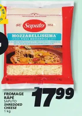 IGA SAPUTO SHREDDED CHEESE offer