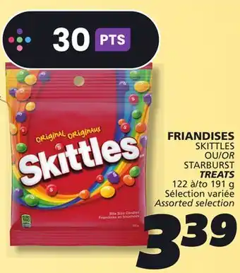 IGA SKITTLES TREATS offer
