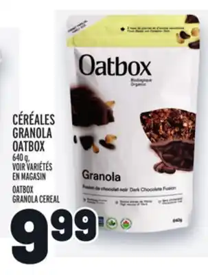 Metro CÉRÉALES GRANOLA OATBOX | OATBOX GRANOLA CEREAL offer