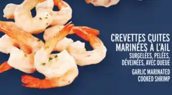 Metro CREVETTES CUITES MARINÉES À L'AIL | GARLIC MARINATED COOKED SHRIMP offer