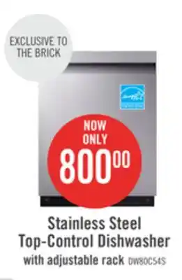 The Brick Samsung Top-Control Smart Dishwasher with StormWash - DW80CG5420SRAA offer