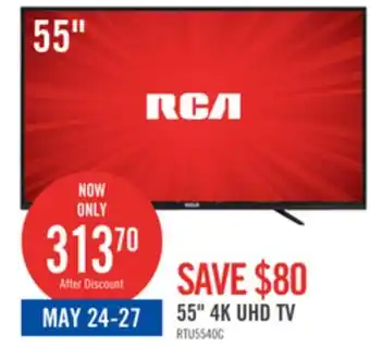 The Brick RCA 55 4K UHD LED Television - RTU5540-C offer