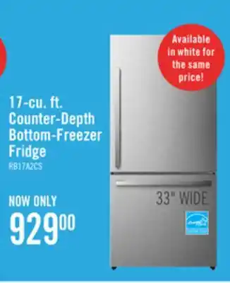 The Brick Hisense 17 Cu. Ft. Counter-Depth Bottom-Mount Refrigerator - RB17A2CSE offer