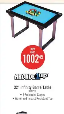 The Brick Arcade1Up 32 Infinity Game Table offer