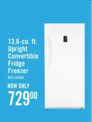 The Brick Midea 13.8 Cu. Ft. Convertible Upright Refrigerator-Freezer - MU138SWAR1RC1 offer