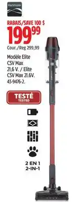 Canadian Tire Kenmore Elite CSV Max 21.6V offer