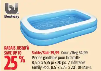 Canadian Tire Bestway Inflatable Family Pool offer