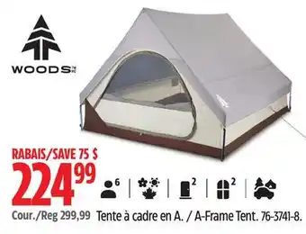 Canadian Tire Woods A-Frame Tent offer