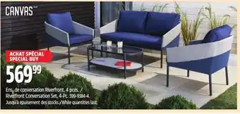 Canadian Tire CANVAS Riverfront Conversation Set, 4-Pc offer
