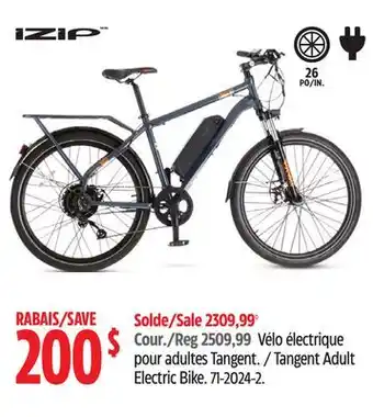 Canadian Tire IZIP Tangent Adult Electric Bike offer