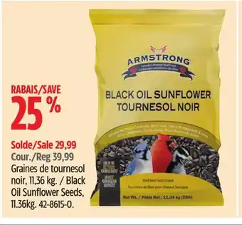 Canadian Tire Armstrong Black Oil Sunflower Seeds offer