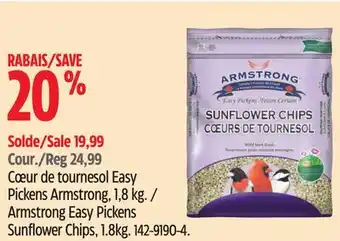 Canadian Tire Armstrong Easy Pickens Sunflower Chips, 1.8kg offer