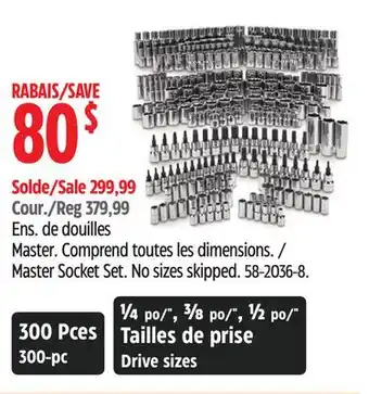 Canadian Tire MAXIMUM Master Socket Set offer