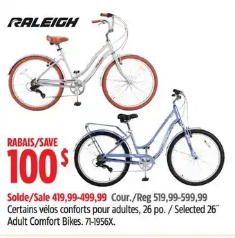 Canadian Tire Raleigh Selected 26 Adult Comfort Bikes offer