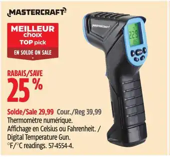 Canadian Tire Mastercraft Digital Temperature Gun offer