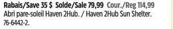 Canadian Tire Outbound Haven 2Hub Sun Shelter offer