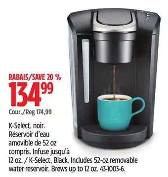 Canadian Tire Keurig K-Select, Black offer