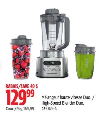 Canadian Tire Ninja High-Speed Blender Duo offer