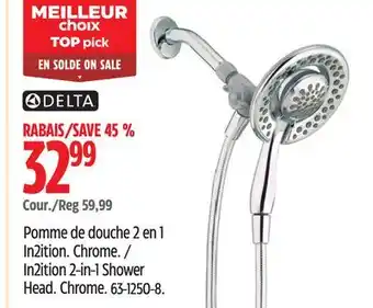 Canadian Tire Delta In2ition 2-in-1 Shower Head offer
