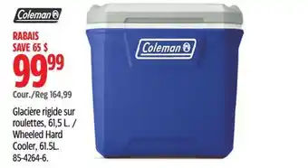 Canadian Tire Coleman Wheeled Hard Cooler, 61.5L offer