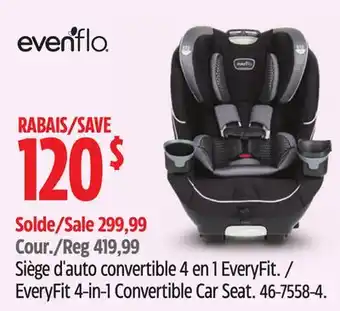 Canadian Tire Evenflo EveryFit 4-in-1 Convertible Car Seat offer