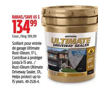 Canadian Tire Rust-Oleum Ultimate Driveway Sealer, 17L offer
