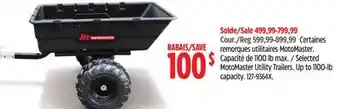 Canadian Tire Selected MotoMaster Utility Trailers offer