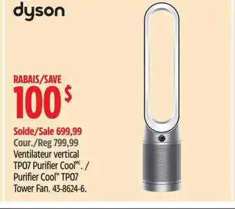 Canadian Tire Dyson Purifier Cool TP07 Tower Fan offer