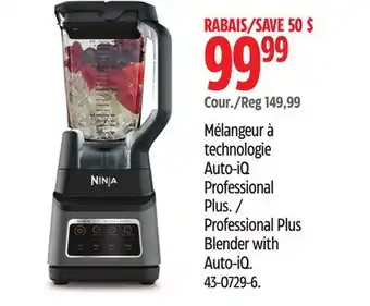 Canadian Tire Ninja Professional Plus Blender with Auto-iQ offer